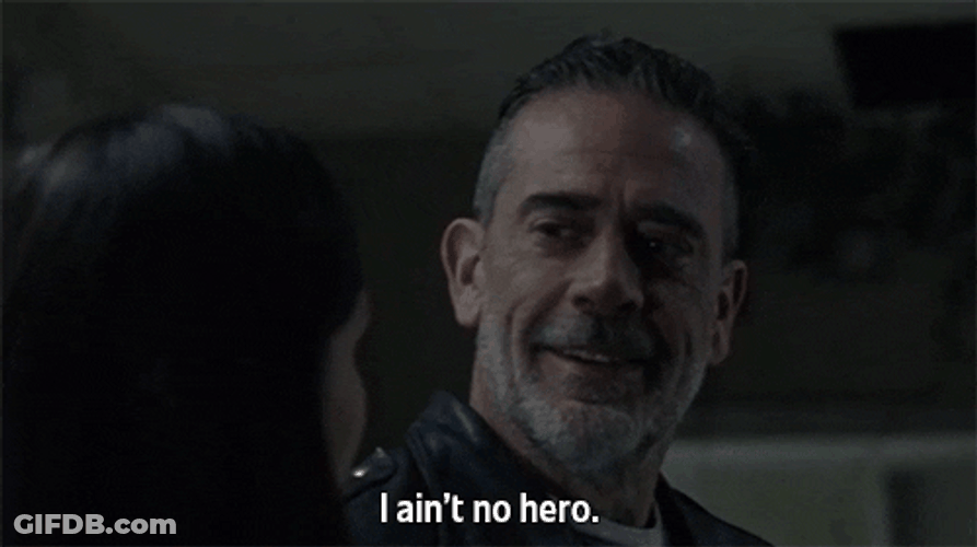 Negan Ain't No Hero GIF