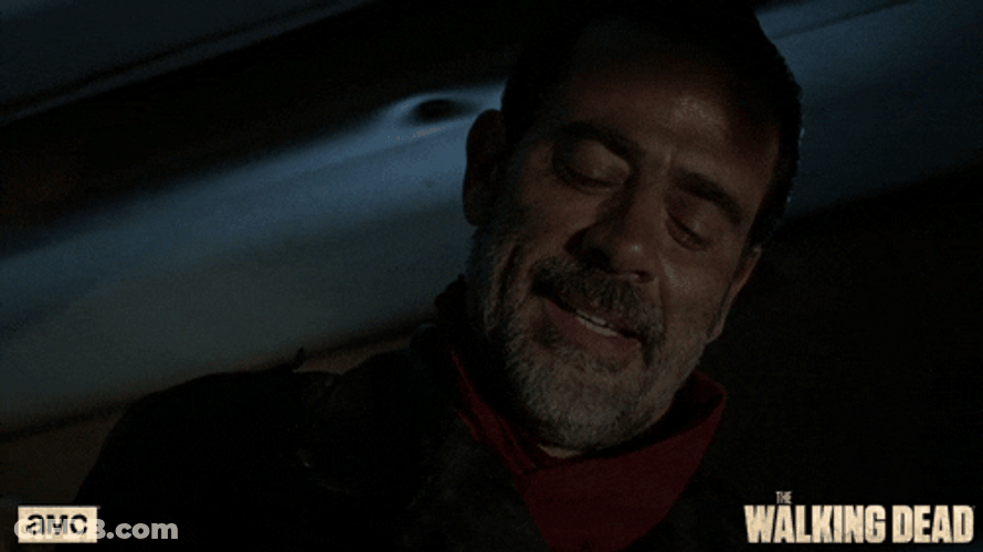Negan Happy Satisfied Confident Look GIF