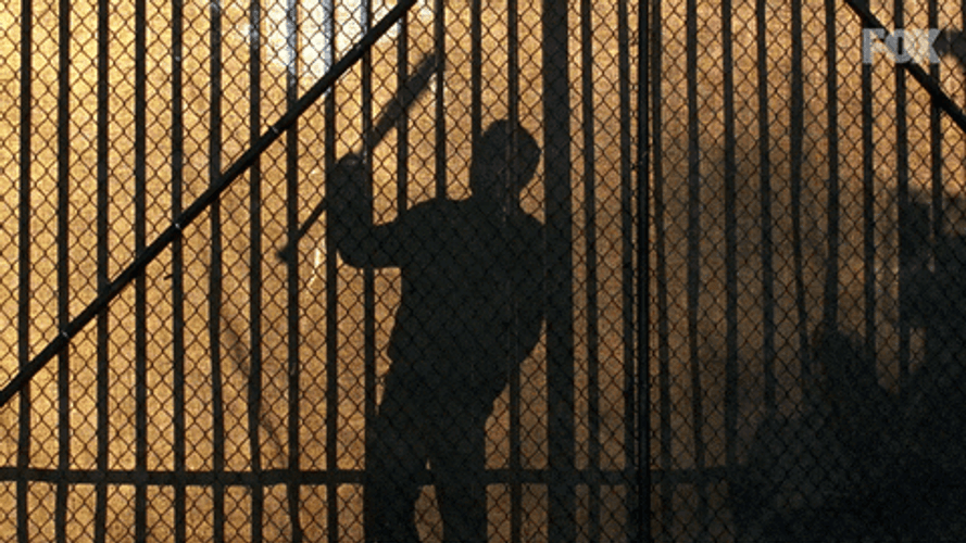 Negan Knocking On Fence GIF