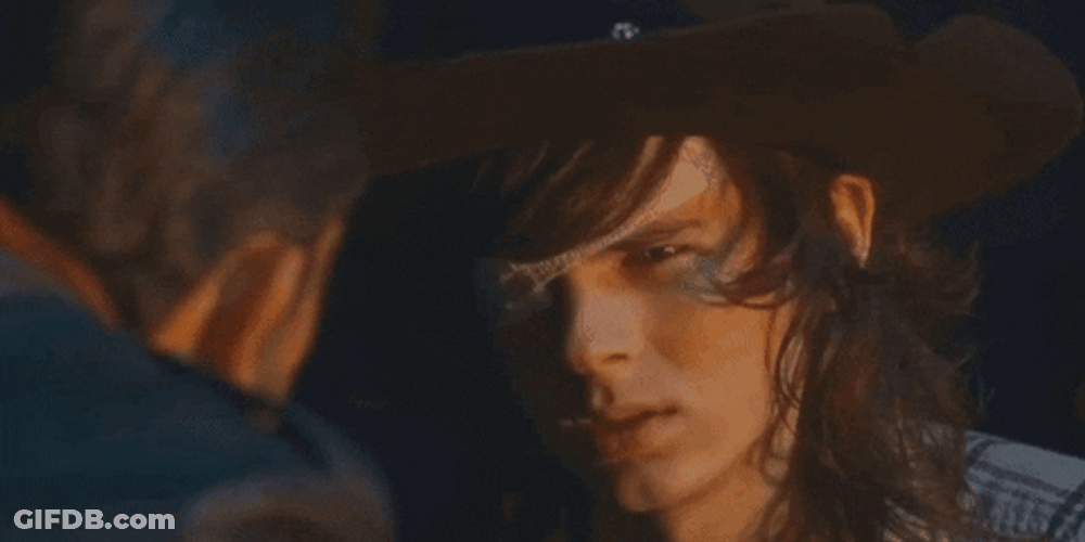Negan Sincere Look At Carl GIF