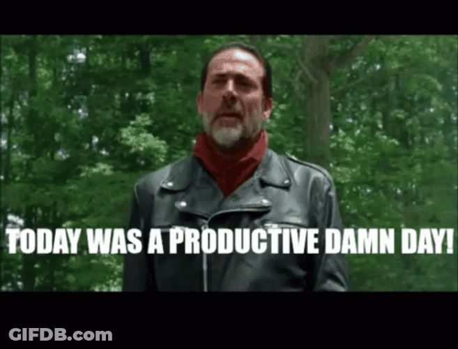 Negan Today Was Productive GIF