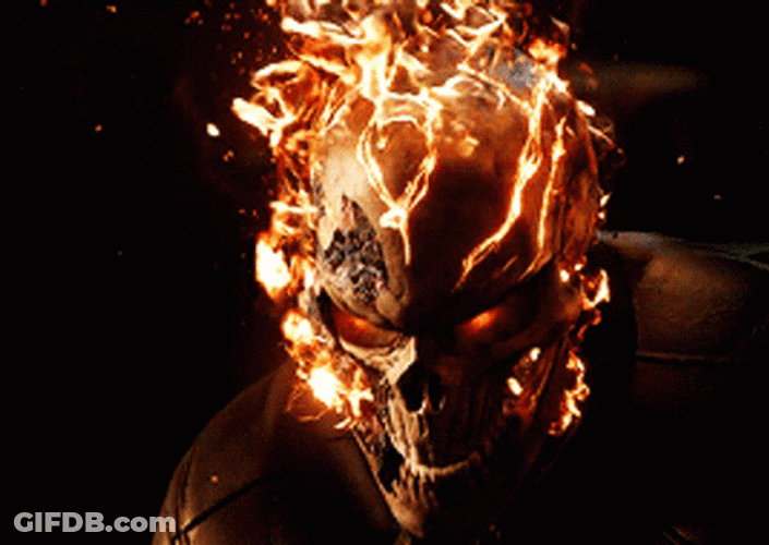 Negative Ghost Rider GIF
