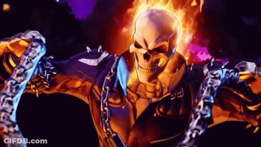 Negative Ghost Rider GIF
