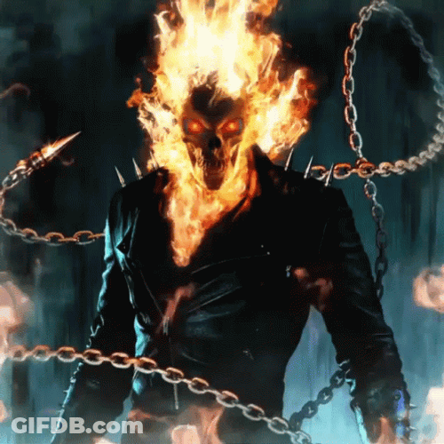 Negative Ghost Rider GIF