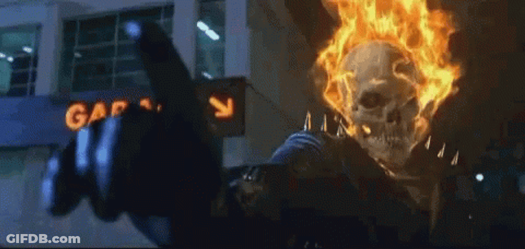 Negative Ghost Rider GIF