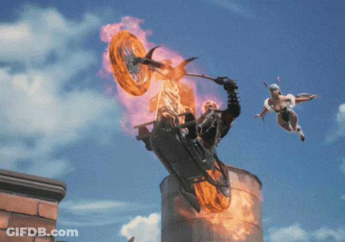 Negative Ghost Rider GIF