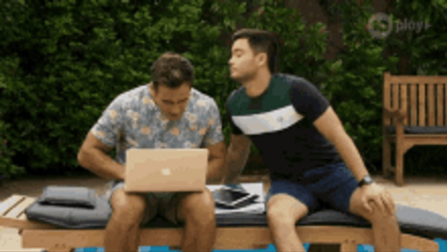 Neighbors David And Aaron Gay Love Couple GIF