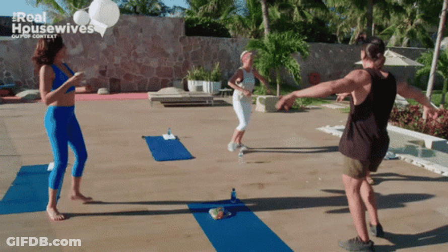Neighbors Enjoy Playing Cornhole GIF
