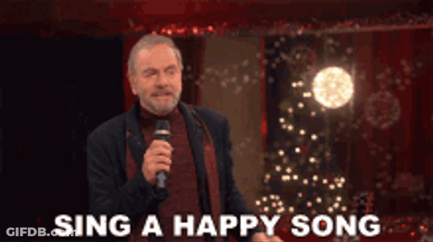 Neil Diamond Happy Birthday Song GIF