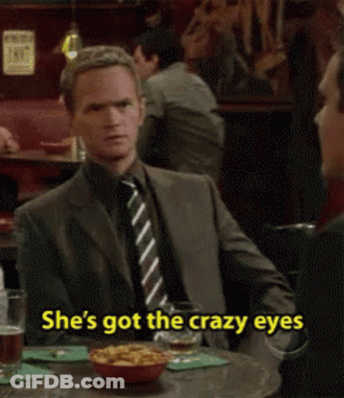 Neil Patrick Harris Crazy Eyes GIF
