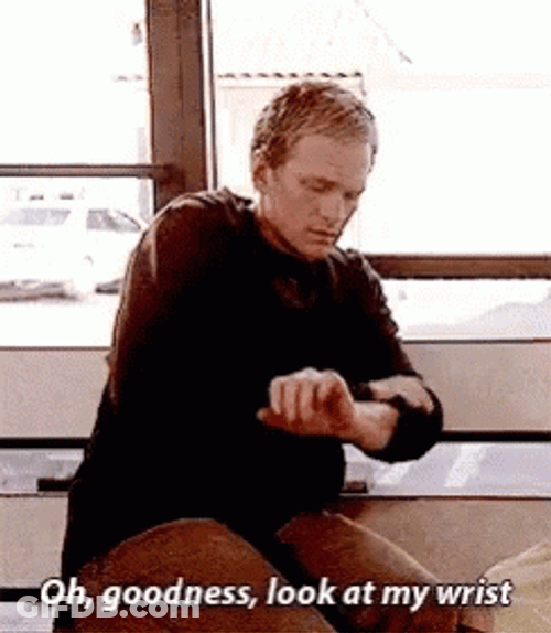 Neil Patrick Harris Look At My Wrist Watch GIF