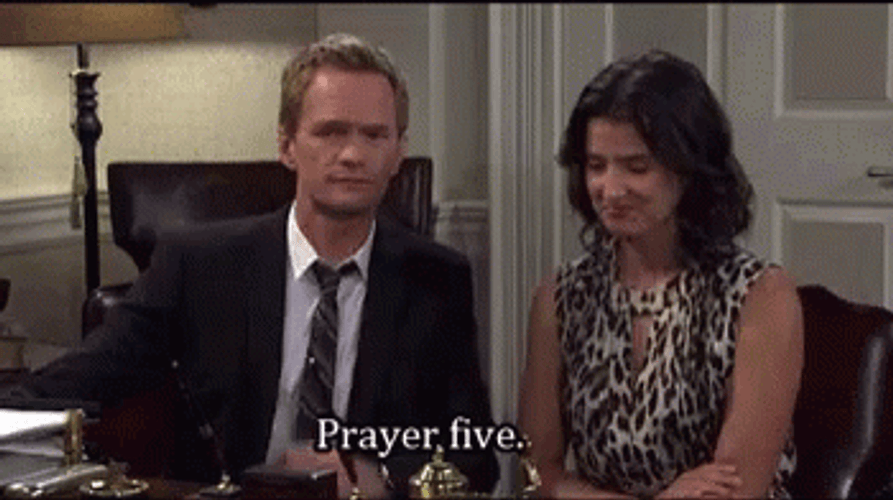 Neil Patrick Prayer Highfive GIF