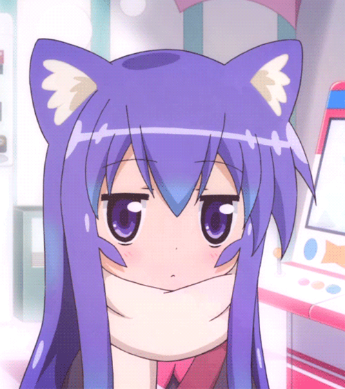 Neko Girl Looking Sad GIF