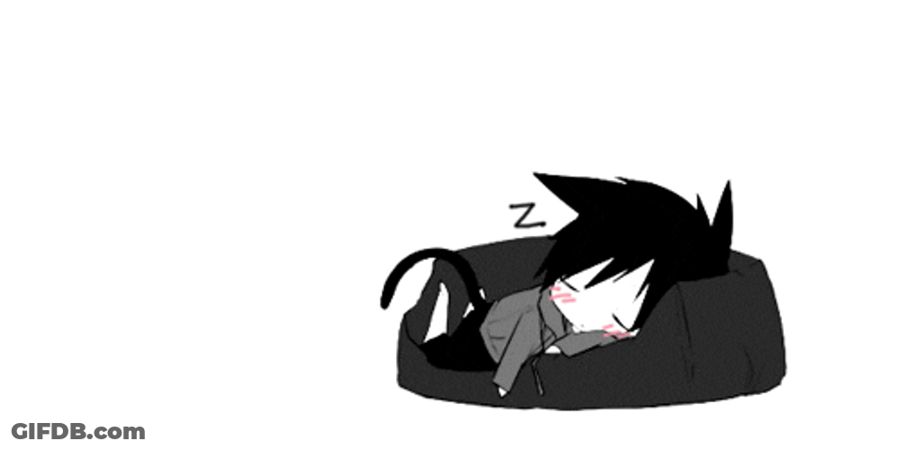 Neko Guy Cute Sleeping GIF