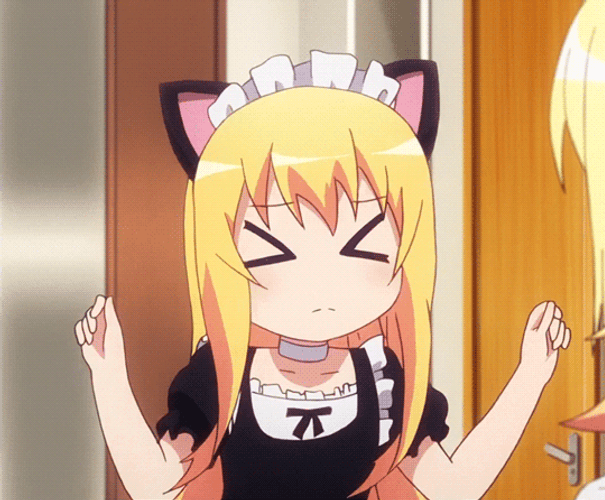 Neko Maid Costume Gabriel Tenma GIF