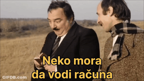 Neko Mora Da Vodi Racuna Two Men In Suits GIF