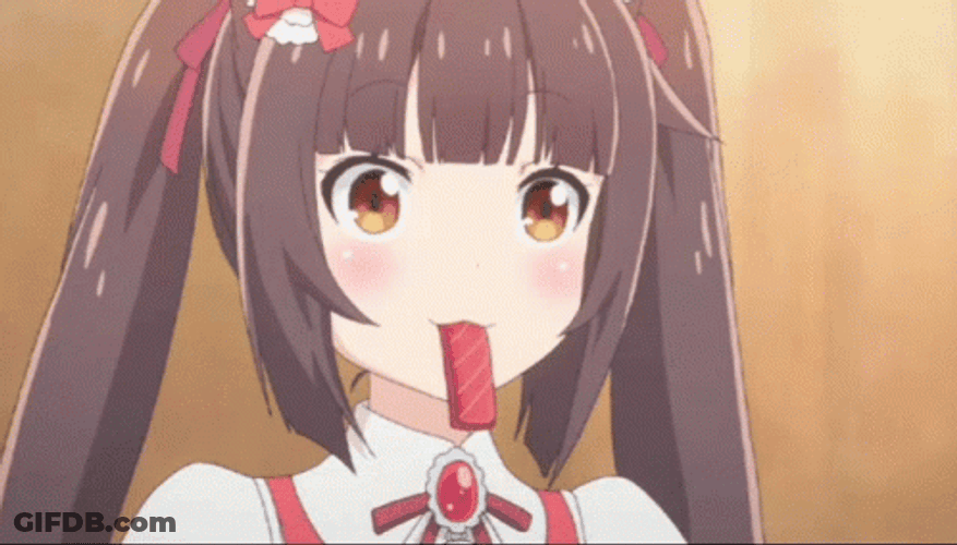 Nekopara Chocola Eating GIF