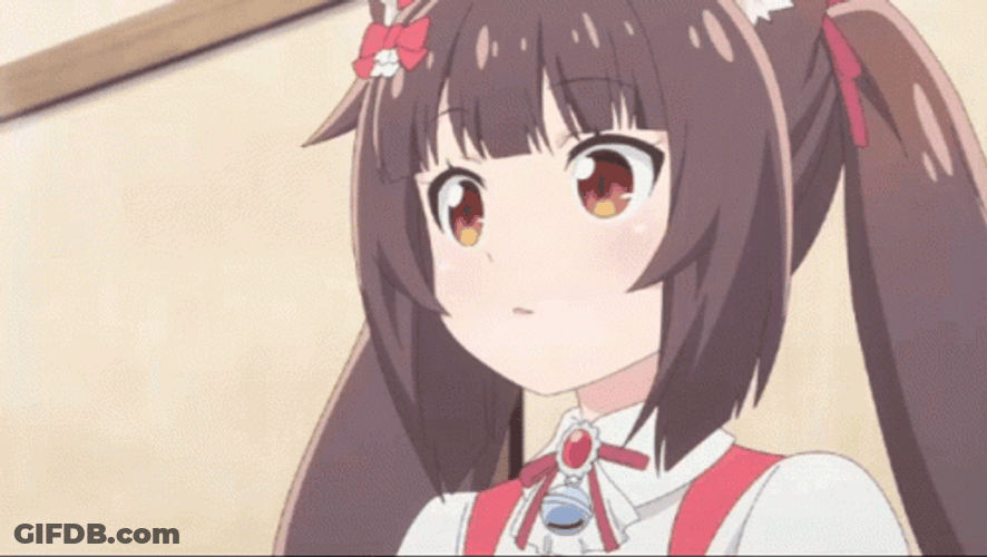 Nekopara Chocola Scared And Shocked GIF