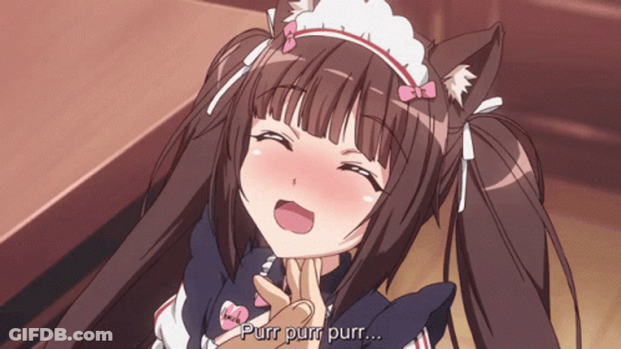 Nekopara Happy Cat Chocola GIF