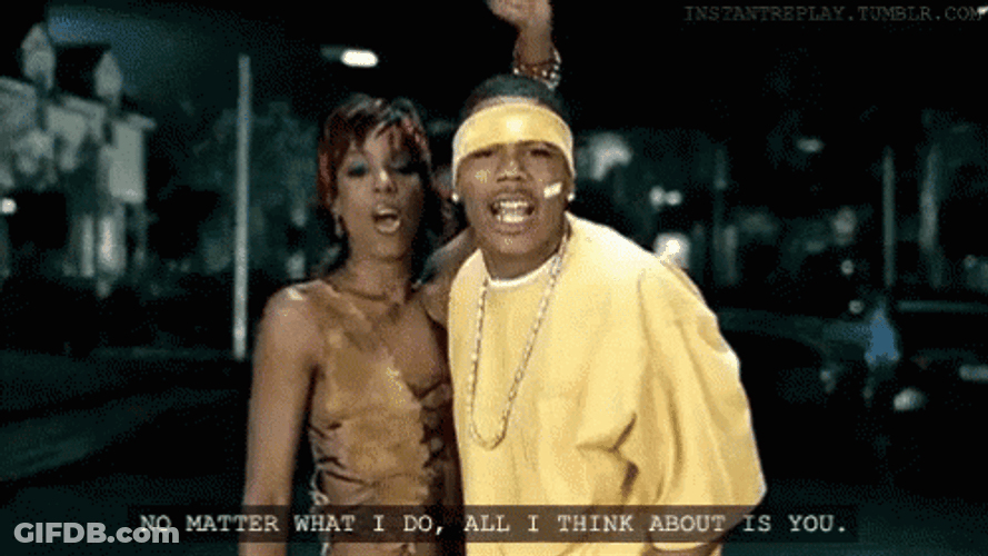 Nelly Thinks About You GIF
