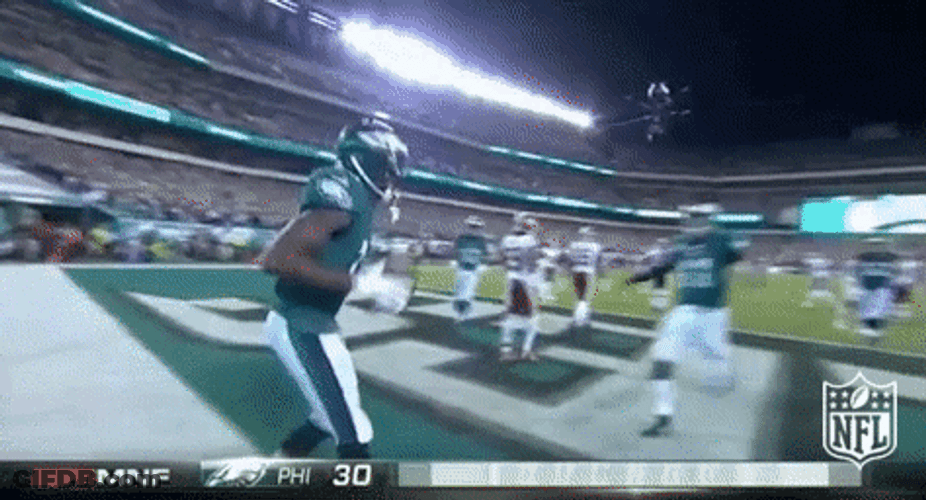 Nelson Agholor Cheers With The Team GIF