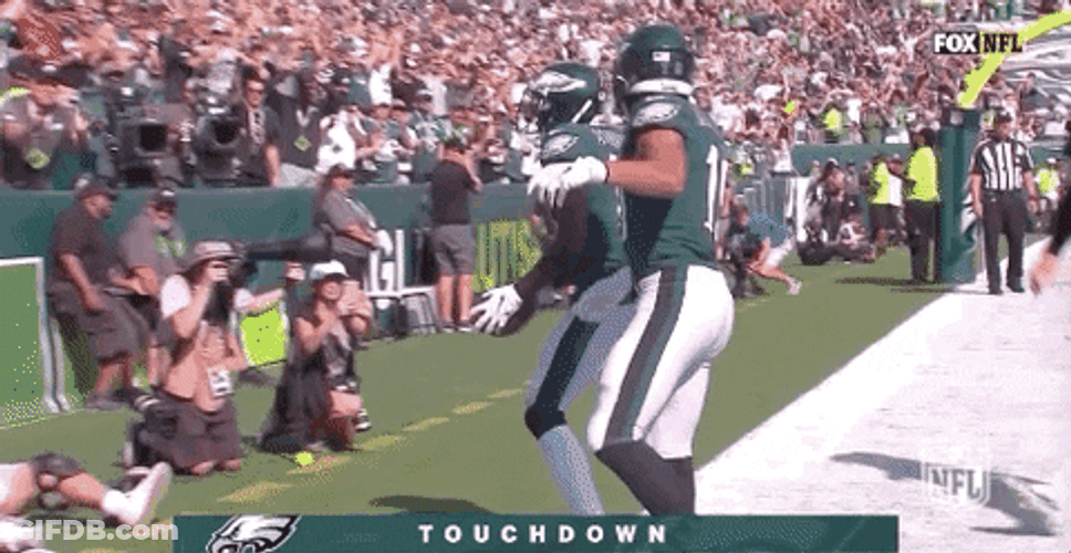 Nelson Agholor Gives The Ball GIF