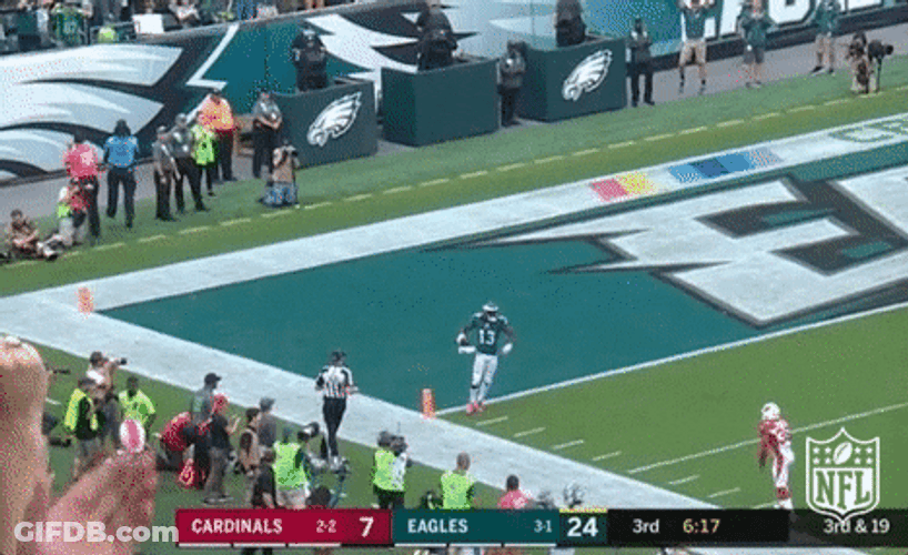 Nelson Agholor Making A Trust Fall GIF