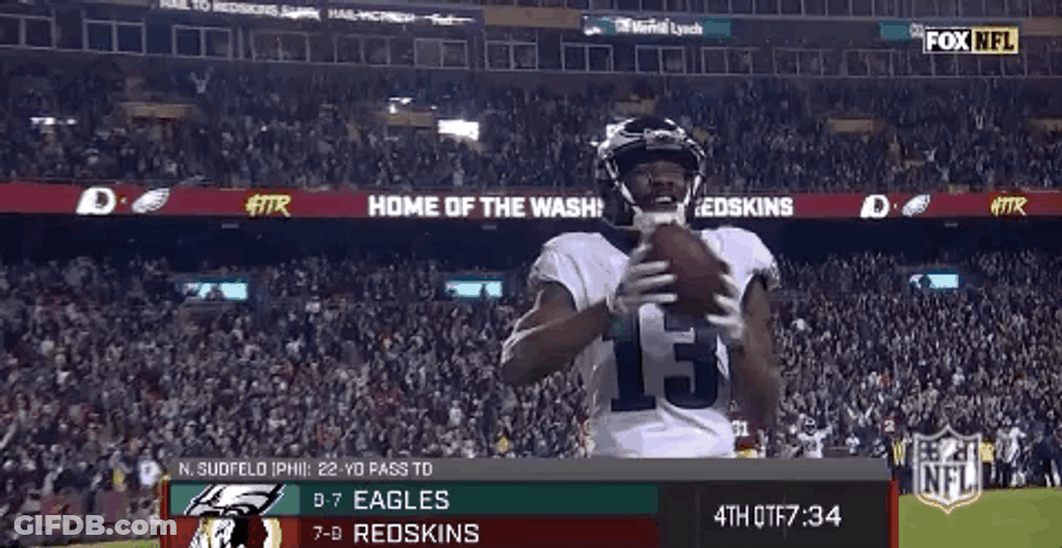 Nelson Agholor Signs On The Crowd GIF