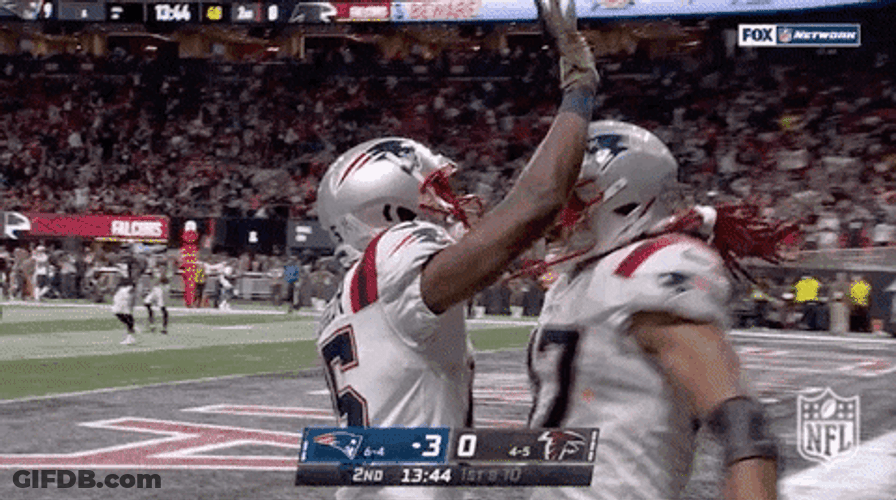 Nelson Agholor Touchdown Moment GIF