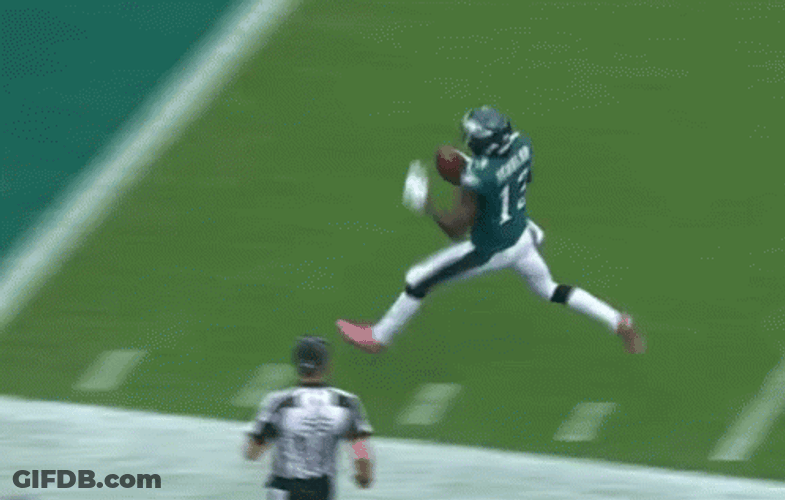 Nelson Agholor Trust Fall GIF