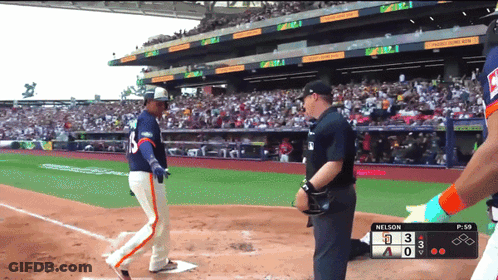Nelson Batting At Baseball Game GIF