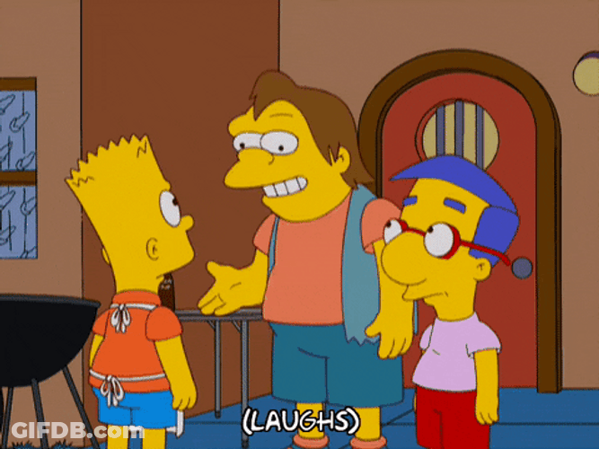 Nelson Haha Sarcastic Giggle GIF