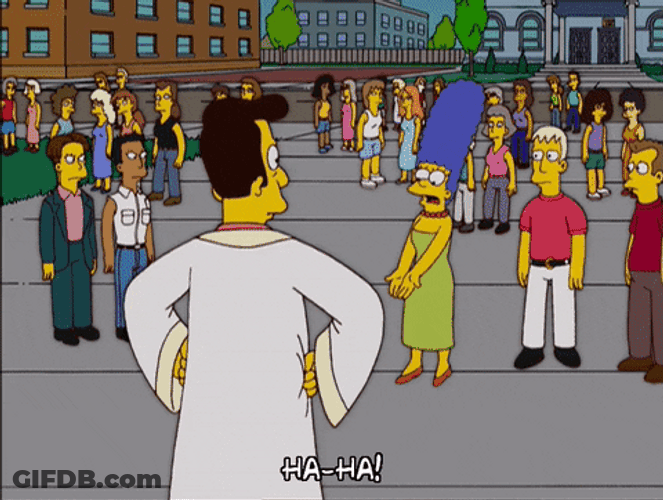 Nelson Haha Walking In The Crowd GIF