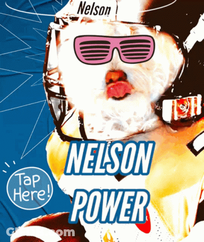 Nelson Power Poster With Football Player GIF