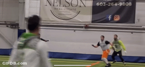 Nelson Real Estate Banner Above Soccer Field GIF