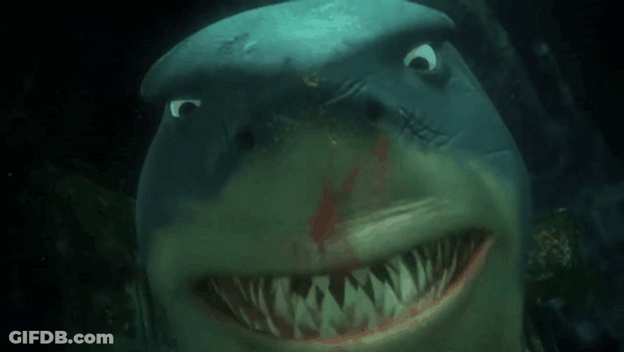 Nemo Shark Friends Smells Blood GIF