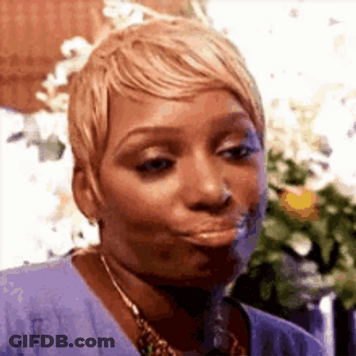 Nene Leakes Annoyed Duck Pout GIF