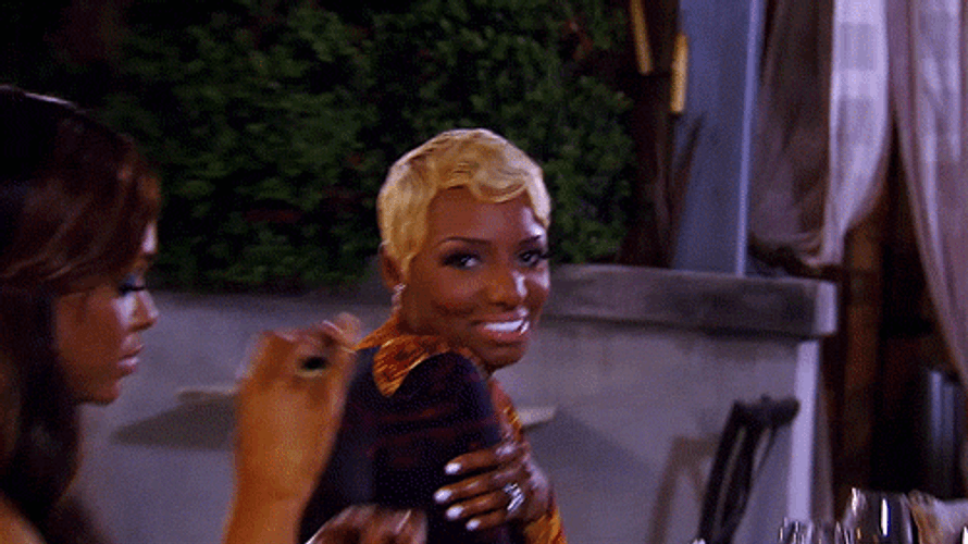 Nene Leakes Awkward Smiling Zoom In GIF
