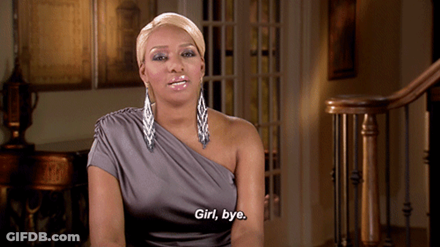 Nene Leakes Bored Girl Bye GIF