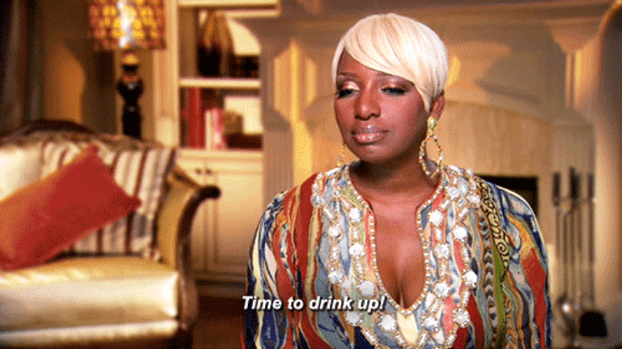 Nene Leakes Happy Time Drink Up GIF