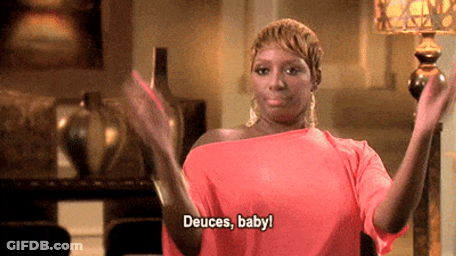 Nene Leakes Peace Deuces Baby GIF