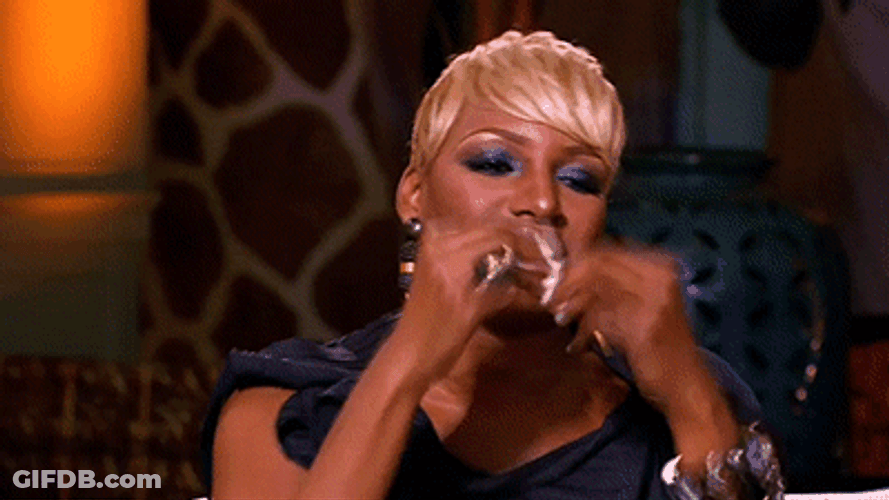 Nene Leakes Silly Hand Fight Mocking GIF