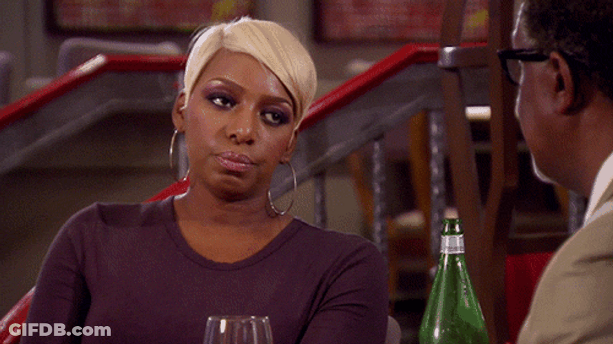 Nene Leakes Staring Annoyed Reaction GIF