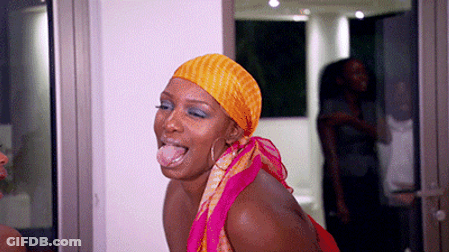 Nene The Ghetto Dances With Tongue Out GIF