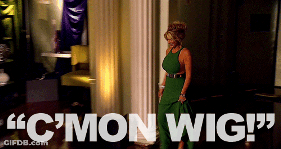 Nene The Ghetto Walking Come On Wig GIF