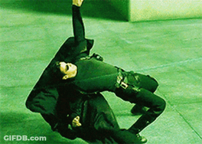 Neo Bending Backwards GIF