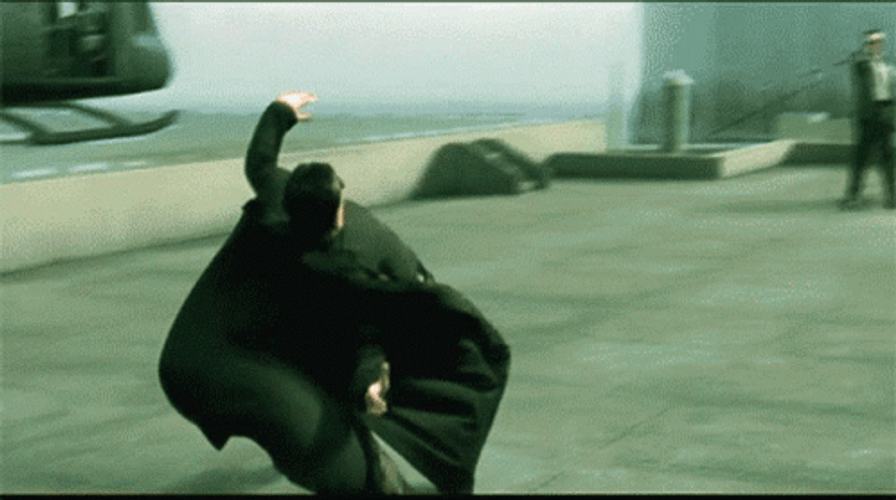 Neo Dodging Bullets GIF