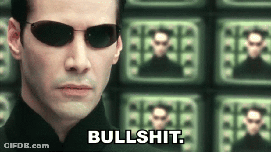 Neo Saying Curse In Matrix GIF