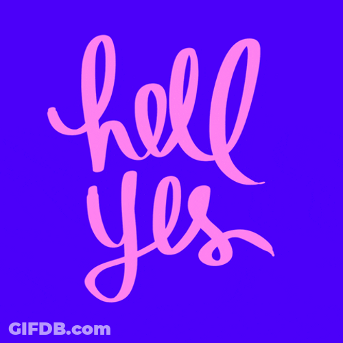 Neon Color Hello Excited Yes GIF