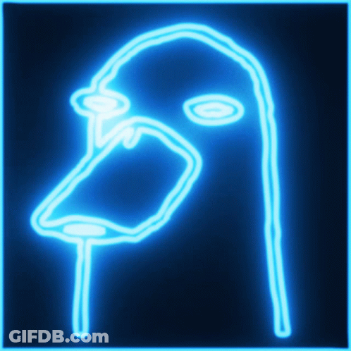 Neon Face With Tears Down Nose GIF
